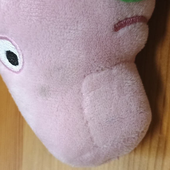 TY Peppa Pig GEORGE THE BROTHER PIG W/ DINOSAUR 7.5" Plush STUFFED ANIMAL Toy - Picture 10 of 14